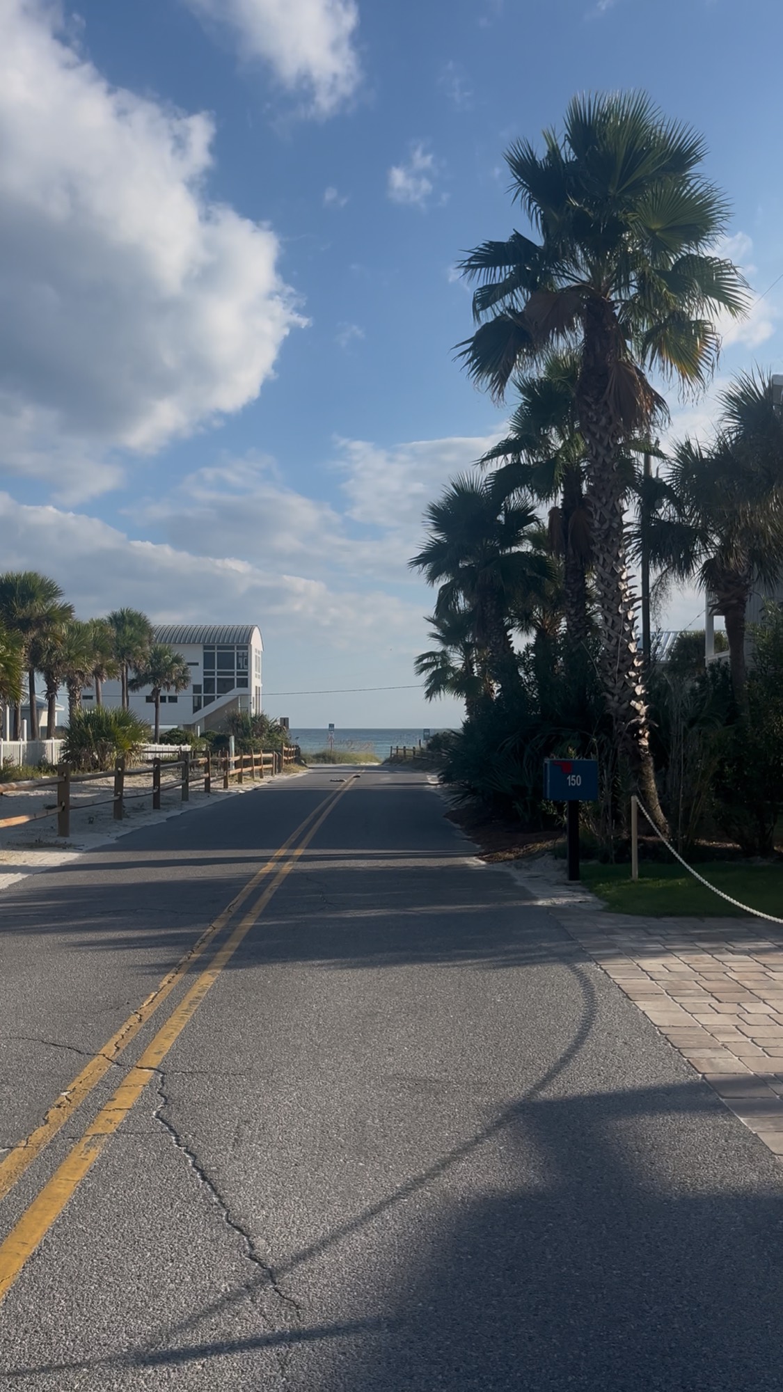 Beach road in Rosemary Beach, Florida